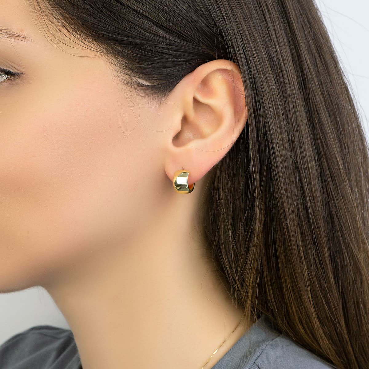 Women's Hoop Earrings Gofas Silver