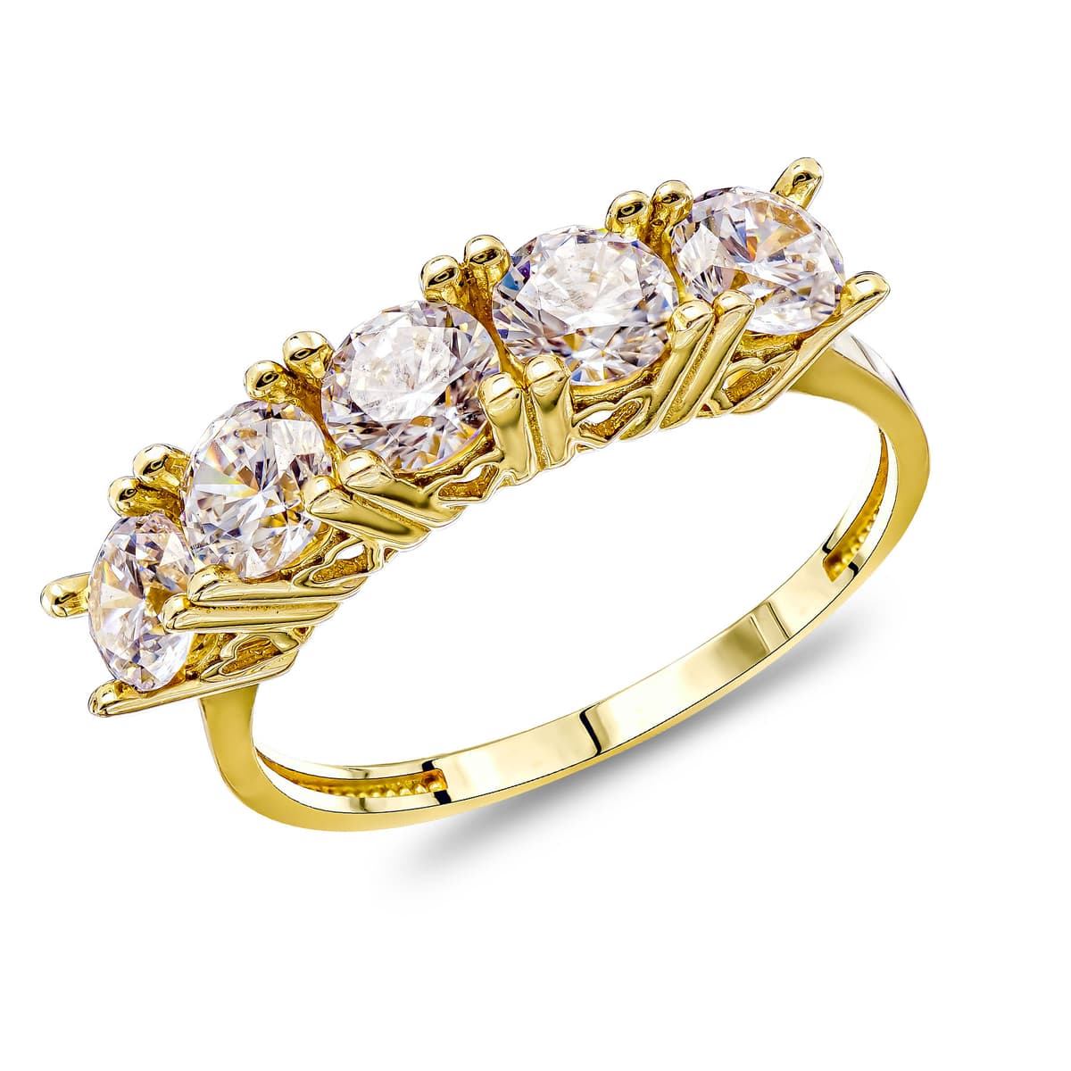 Δαχτυλίδι Σειρέ απο Κίτρινο Χρυσό 14 Καρατίων DX2157