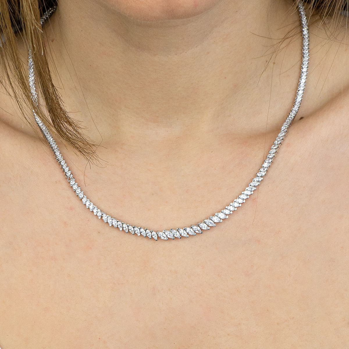 Women's Necklaces Gofas Silver
