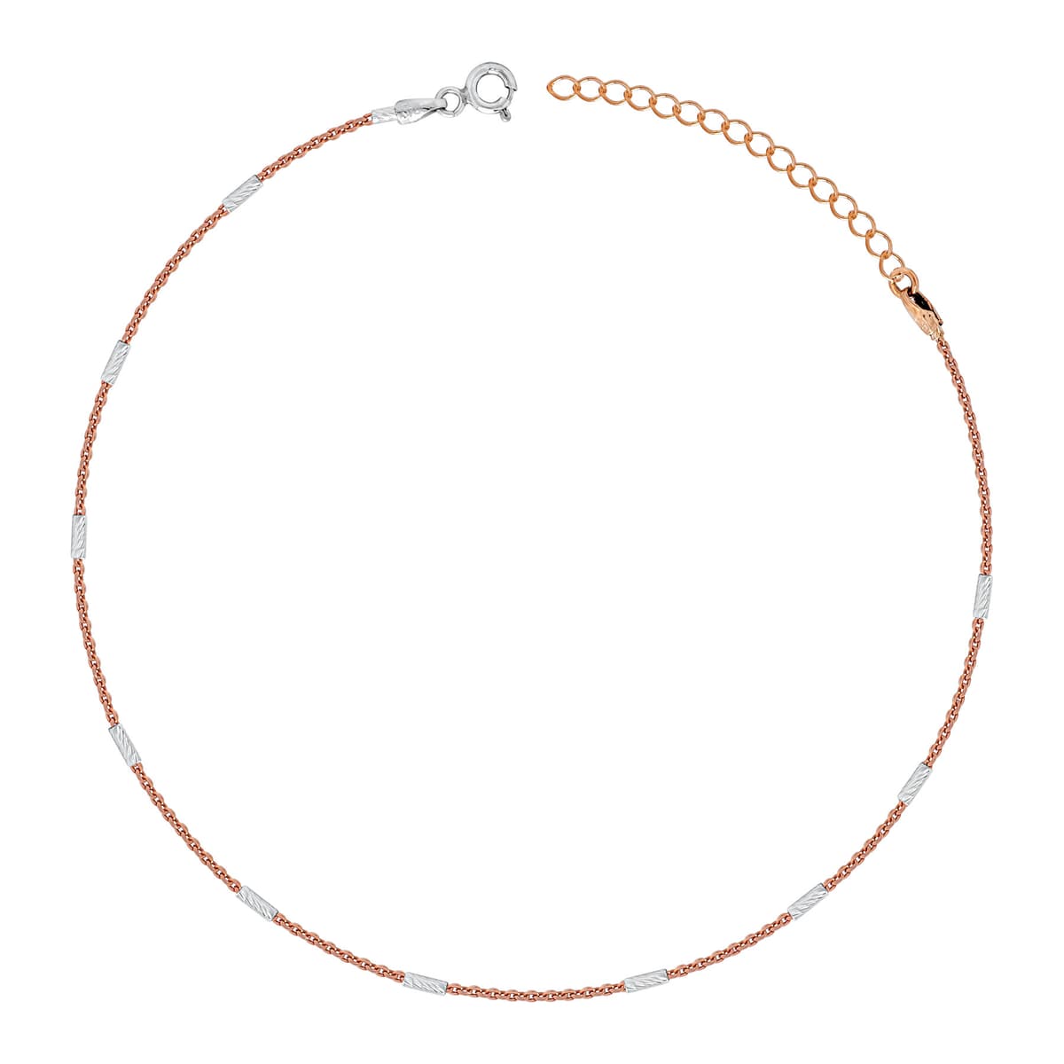 Αλυσίδα Ποδιού από Δίχρωμο Ασήμι VRP139