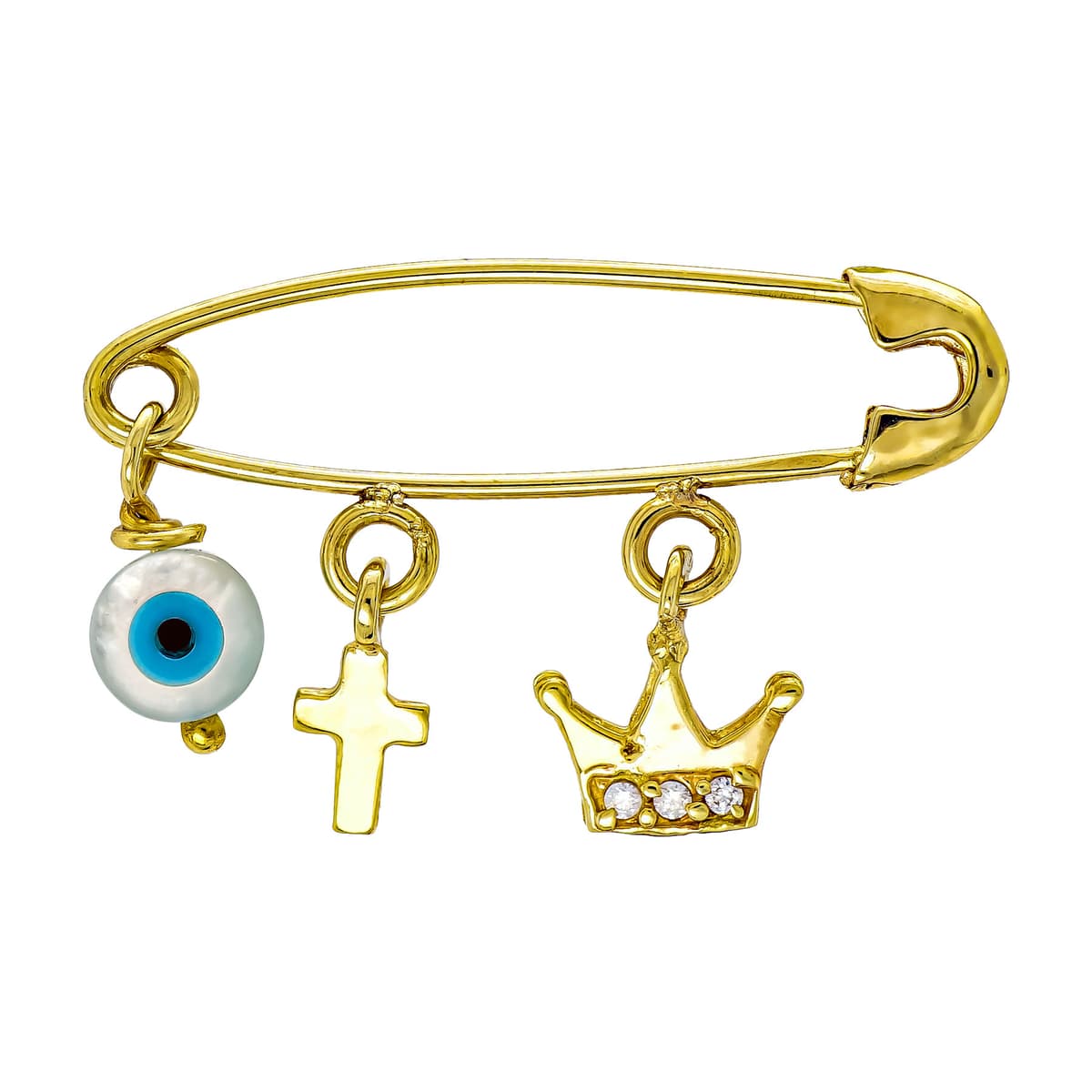 Παραμάνα Για Νεογέννητο Από Κίτρινο Χρυσό 9 Καρατίων PR733