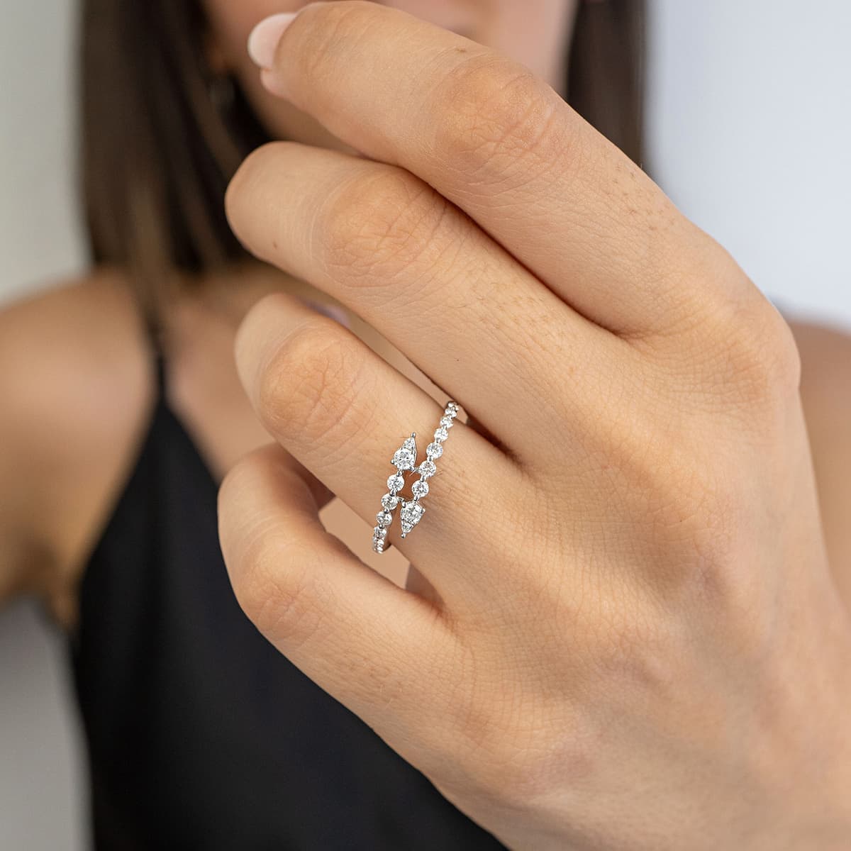 Women's Rings Diamond Group Silver