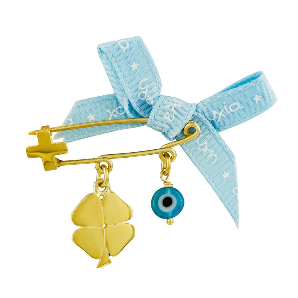 Xειροποιήτη Παραμάνα Για Νεογέννητο Από Επιχρυσωμένο Ασήμι PR566