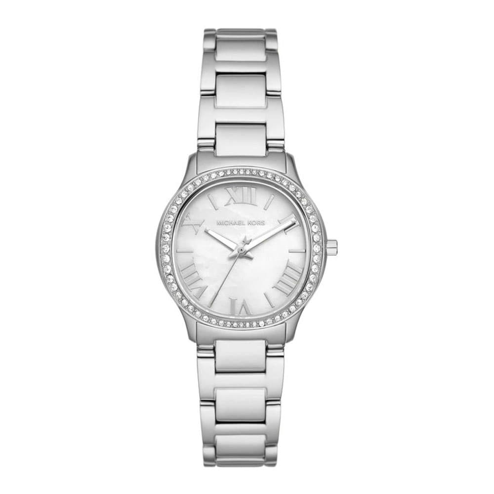 MICHAEL KORS Sage Crystals Silver Stainless Steel Bracelet MK4824