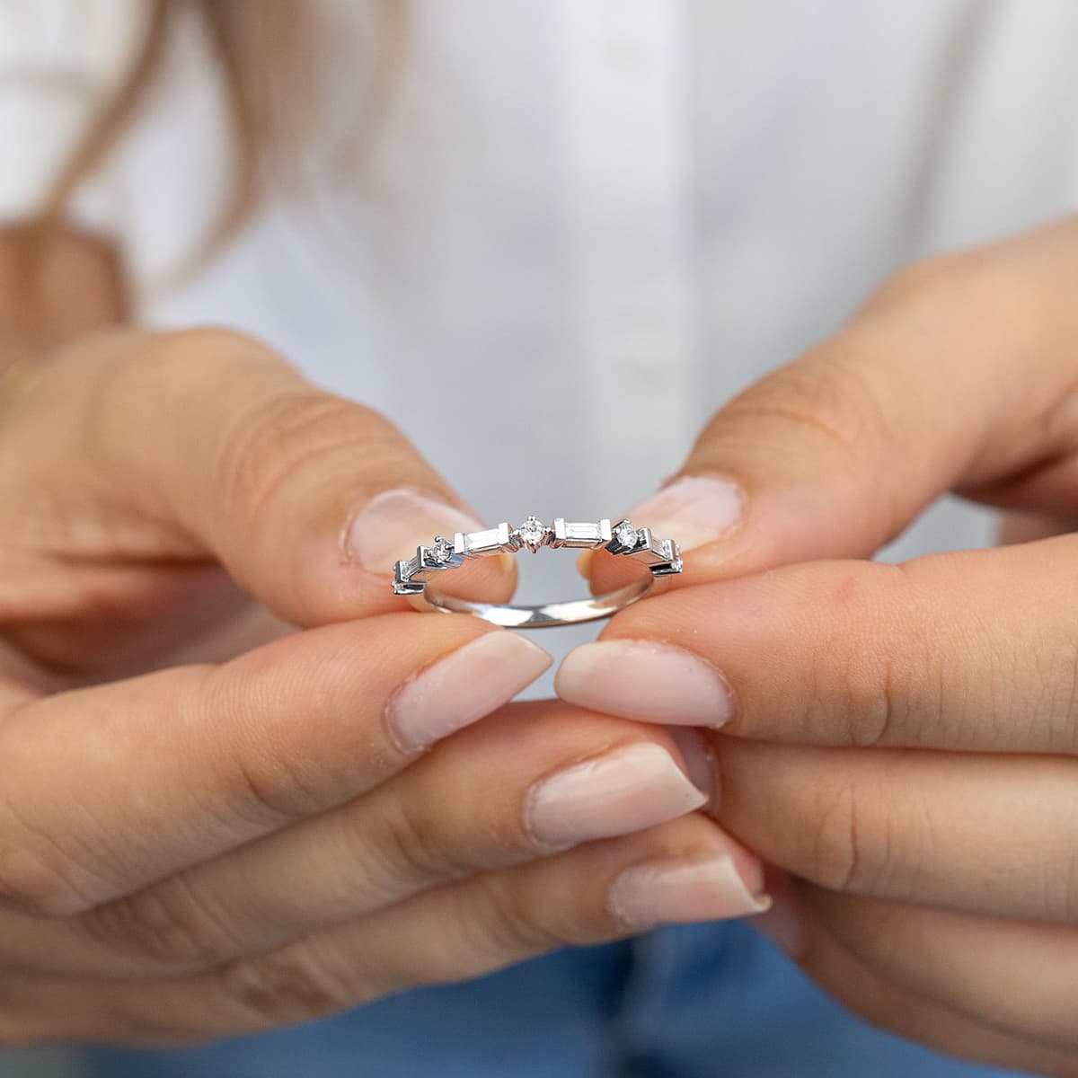 Women's Rings Diamond Group Silver