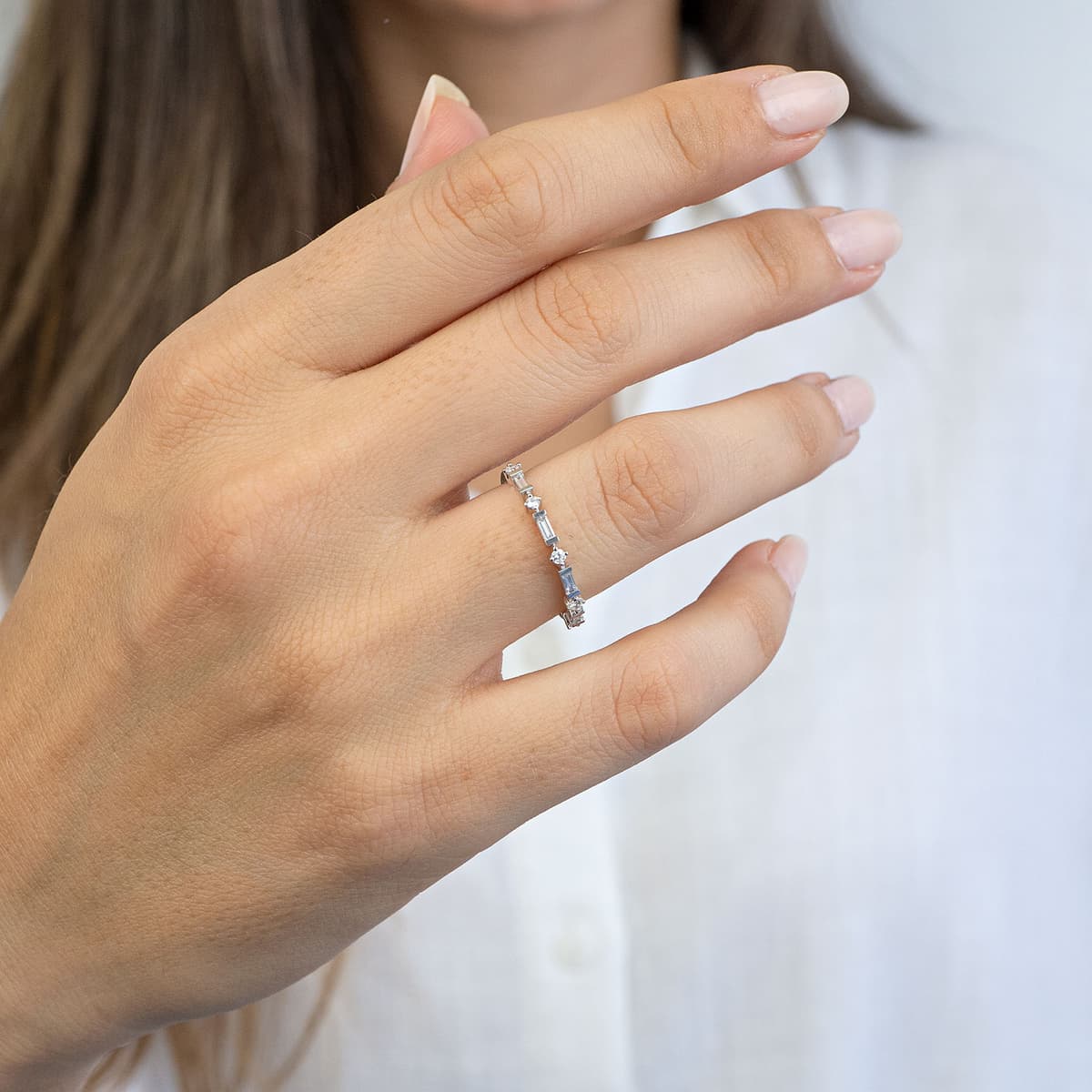 Women's Rings Diamond Group Silver