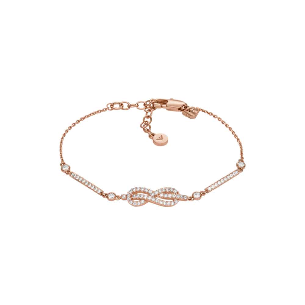 EMPORIO ARMANI Βραχιόλι από Ροζ Επιχρυσωμένο Ανοξείδωτο Ατσάλι EGS3109221