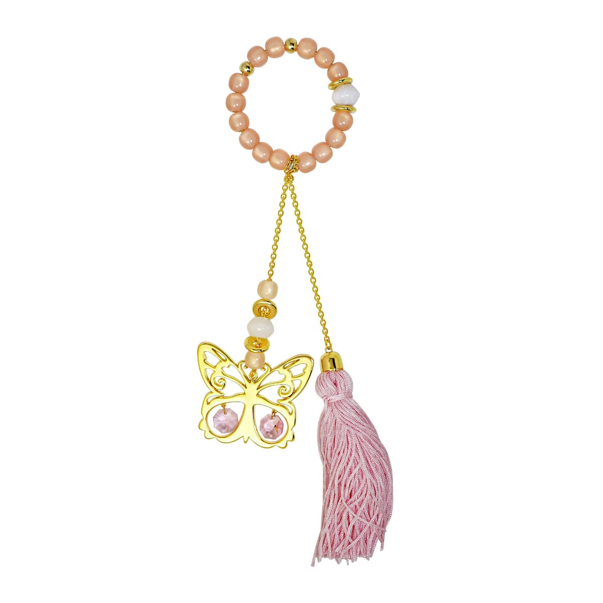 Παιδικό Γούρι Με Πεταλούδα Από Επιχρυσωμένο Ορείχαλκο GR653