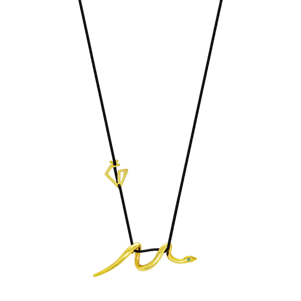 Γούρι Κολιέ 2025 από Επιχρυσωμένο Aσήμι by Kiriakos Gofas GR677