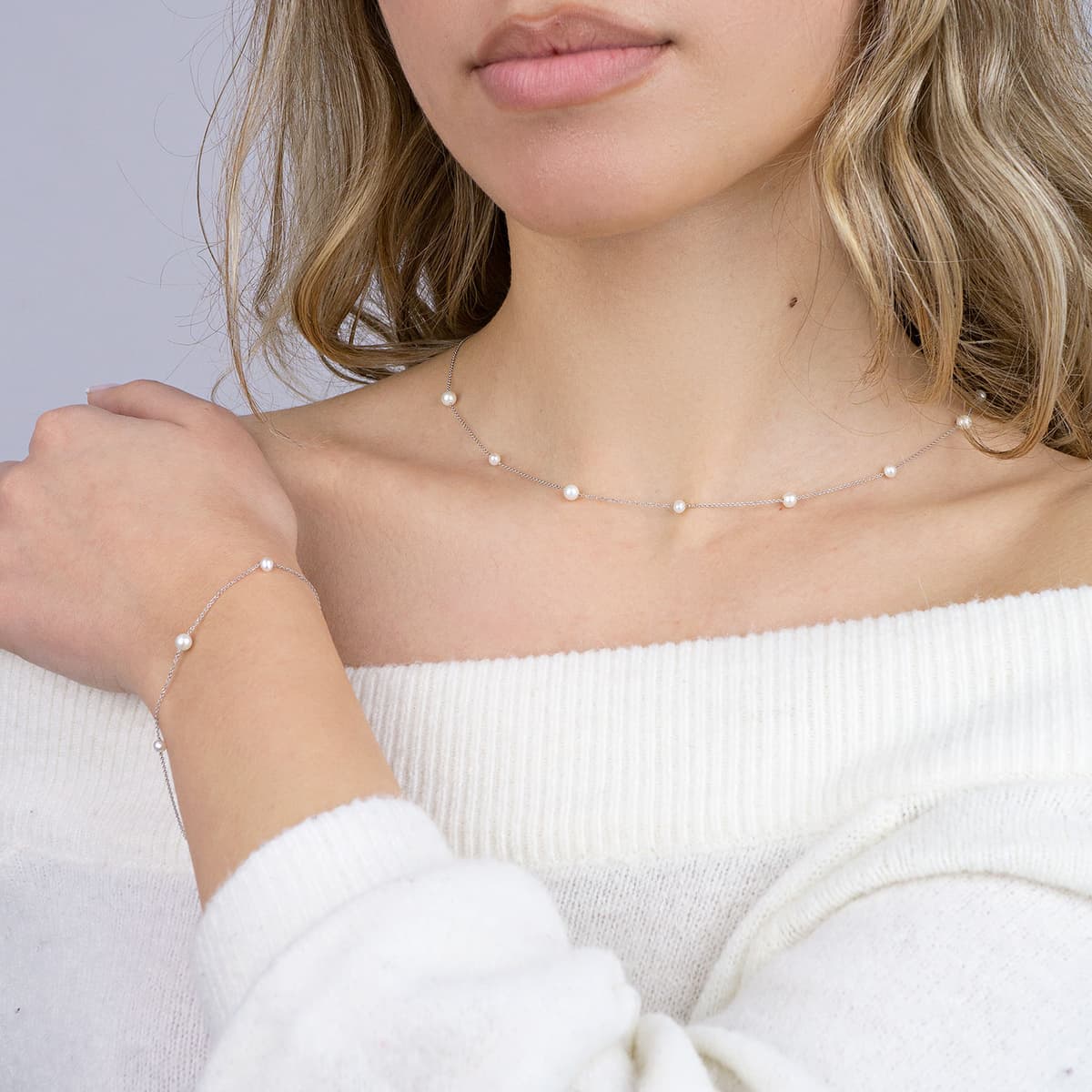 Women's Necklaces Gofas Silver