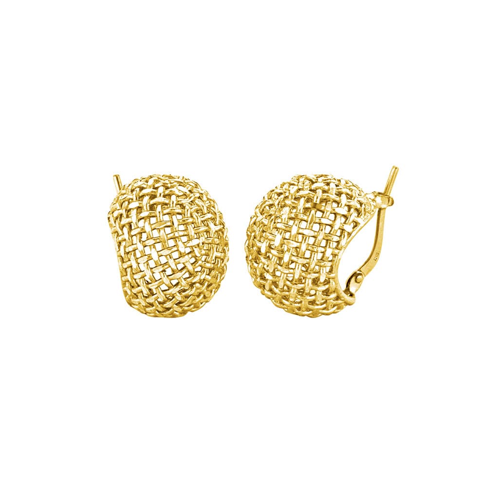 Marcello Pane Γυναικεία Σκουλαρίκια Κρίκοι Από Επιχρυσωμένο Ασήμι ORGO027