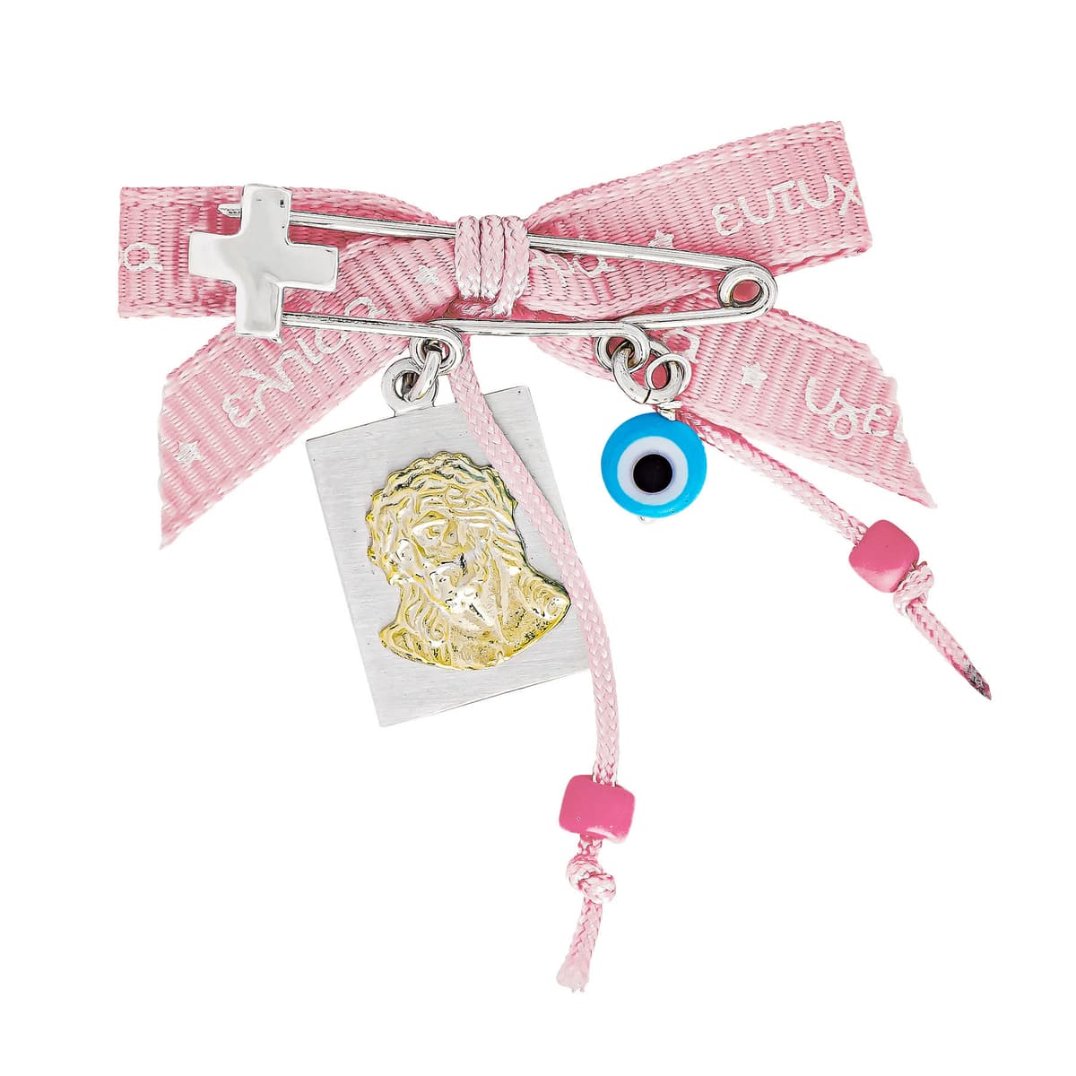 Παραμάνα Για Νεογέννητο Από Δίχρωμο Ασήμι PR794