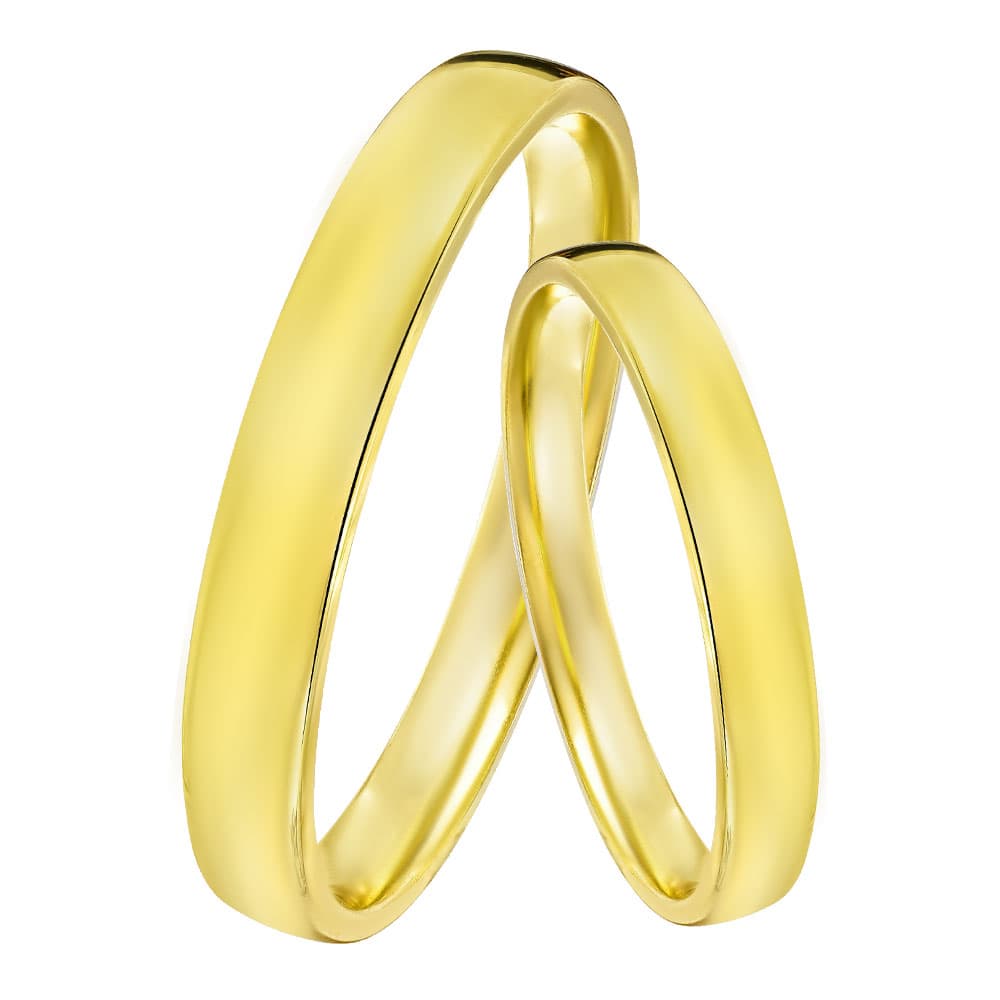 Κίτρινη Χρυσή Βέρα Γάμου WR558