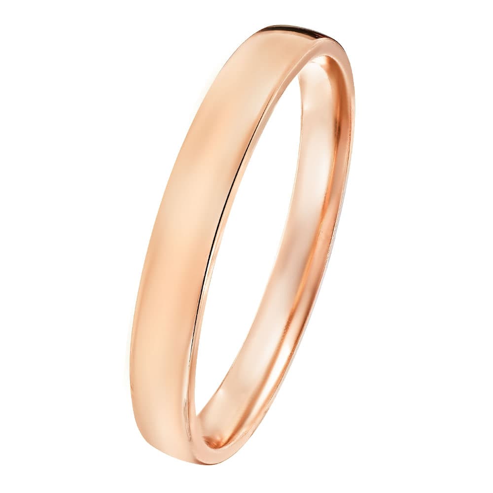 Women's Wedding Bands Gofas Rose Gold