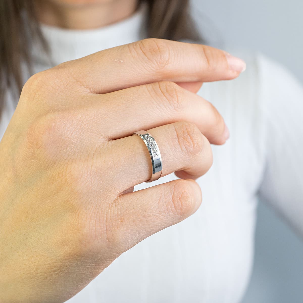 Women's Wedding Bands Gofas Silver