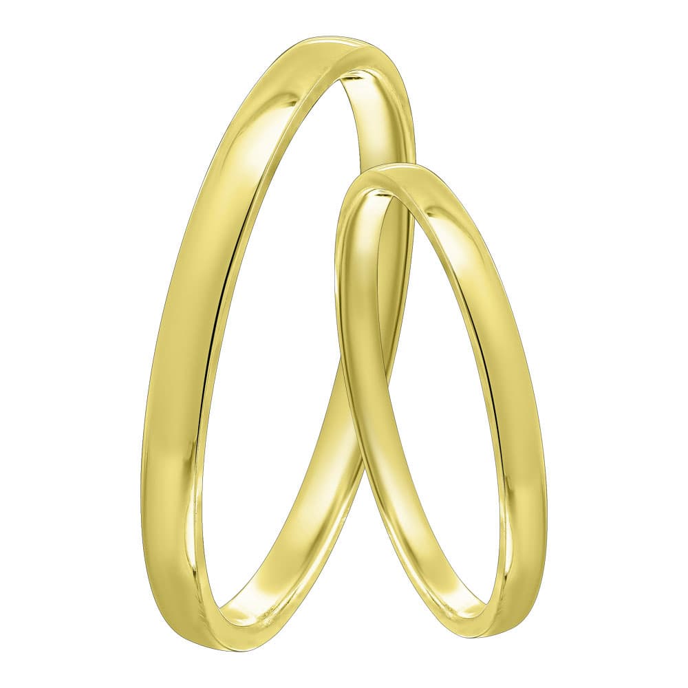 Kίτρινη Χρυσή Βέρα Γάμου WR560