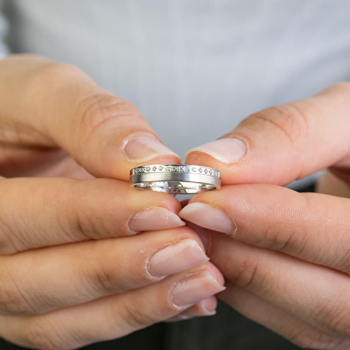 Women's Wedding Bands Gofas Rose Gold