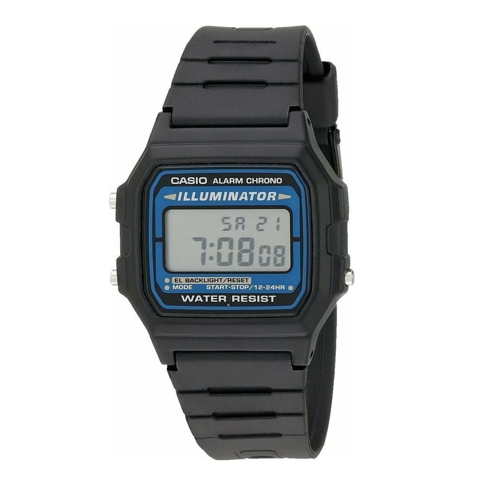 CASIO Standard Black Rubber Strap F-105W-1AWYEF