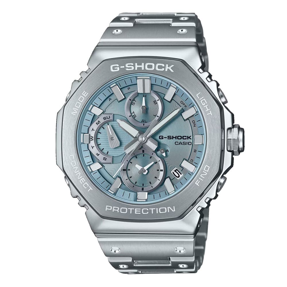 CASIO G-SHOCK Tough Solar Dual Time Silver Stainless Steel Bracelet GMC-B2100AD-2AER