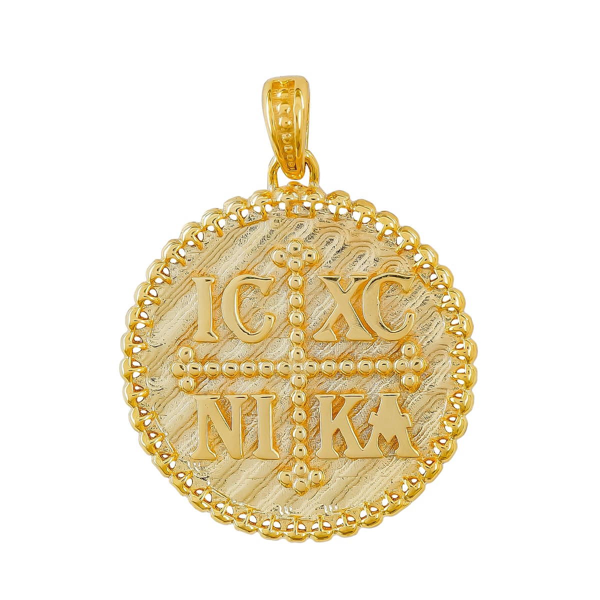 Κωνσταντινάτο Από Κίτρινο Χρυσό 9 Καρατίων Διπλής Όψεως KN383