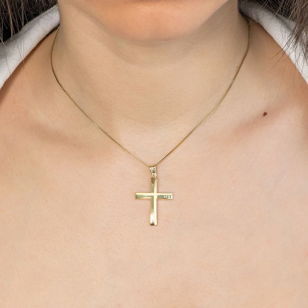 Boys' Baptism Crosses Gofas Gold