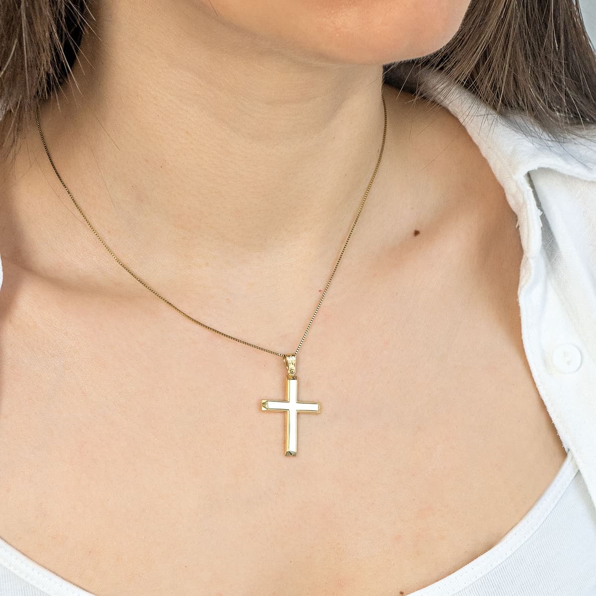 Boys' Baptism Crosses Gofas Gold