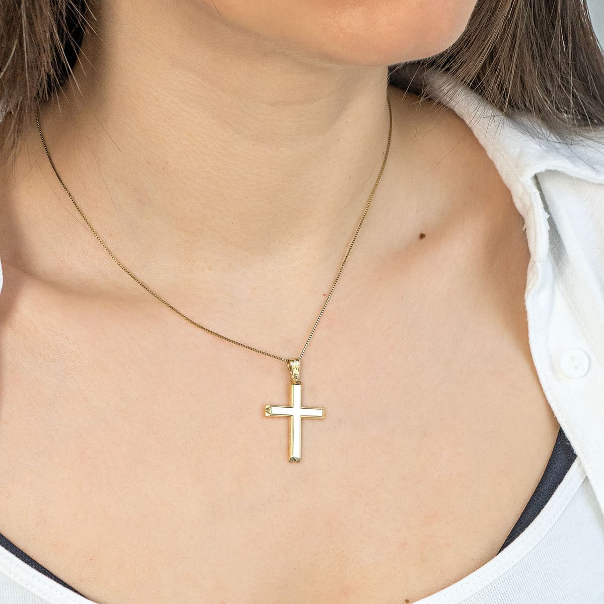 Boys' Baptism Crosses Gofas Gold