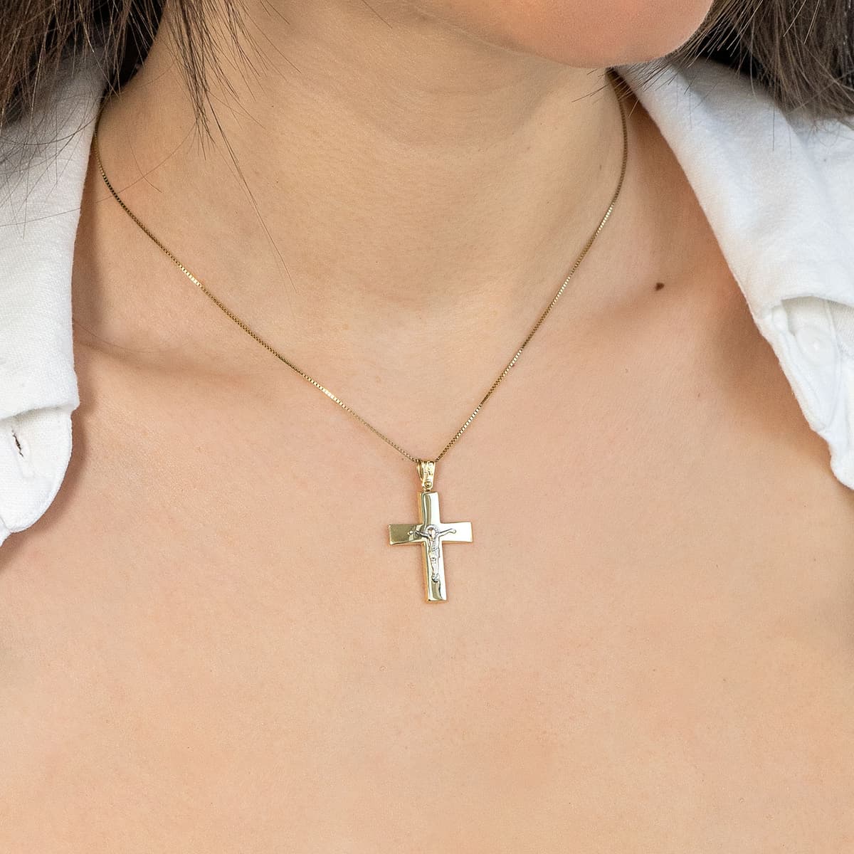 Boys' Baptism Crosses Gofas Gold