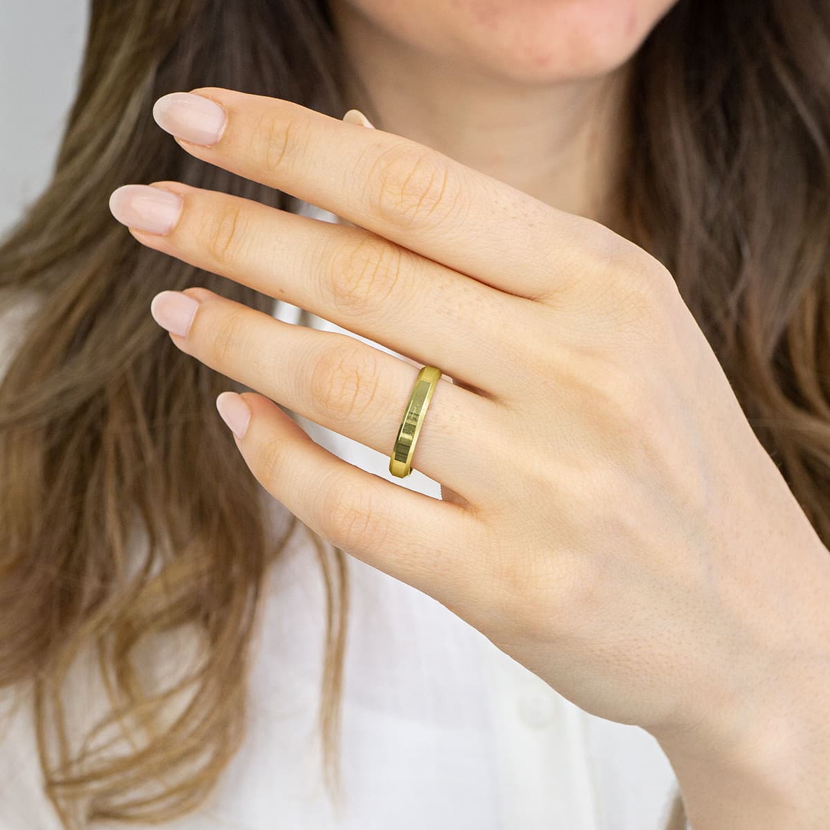 Women's Wedding Bands Gofas Gold