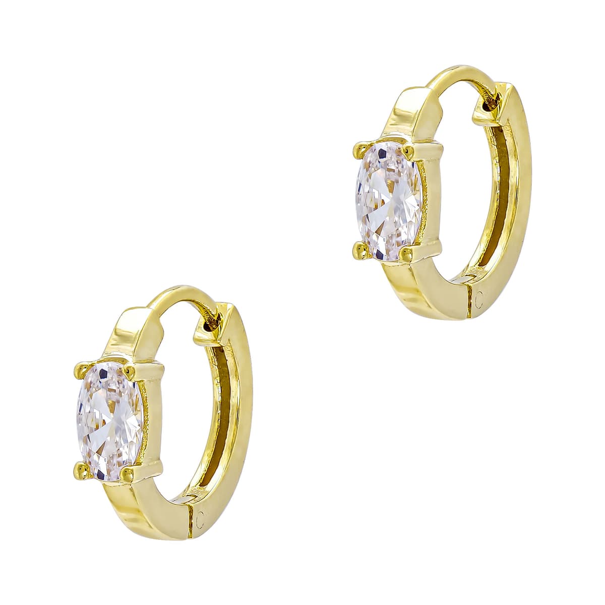 Σκουλαρίκια Κρίκοι από Κίτρινο Χρυσό 14 Καρατίων SK3421