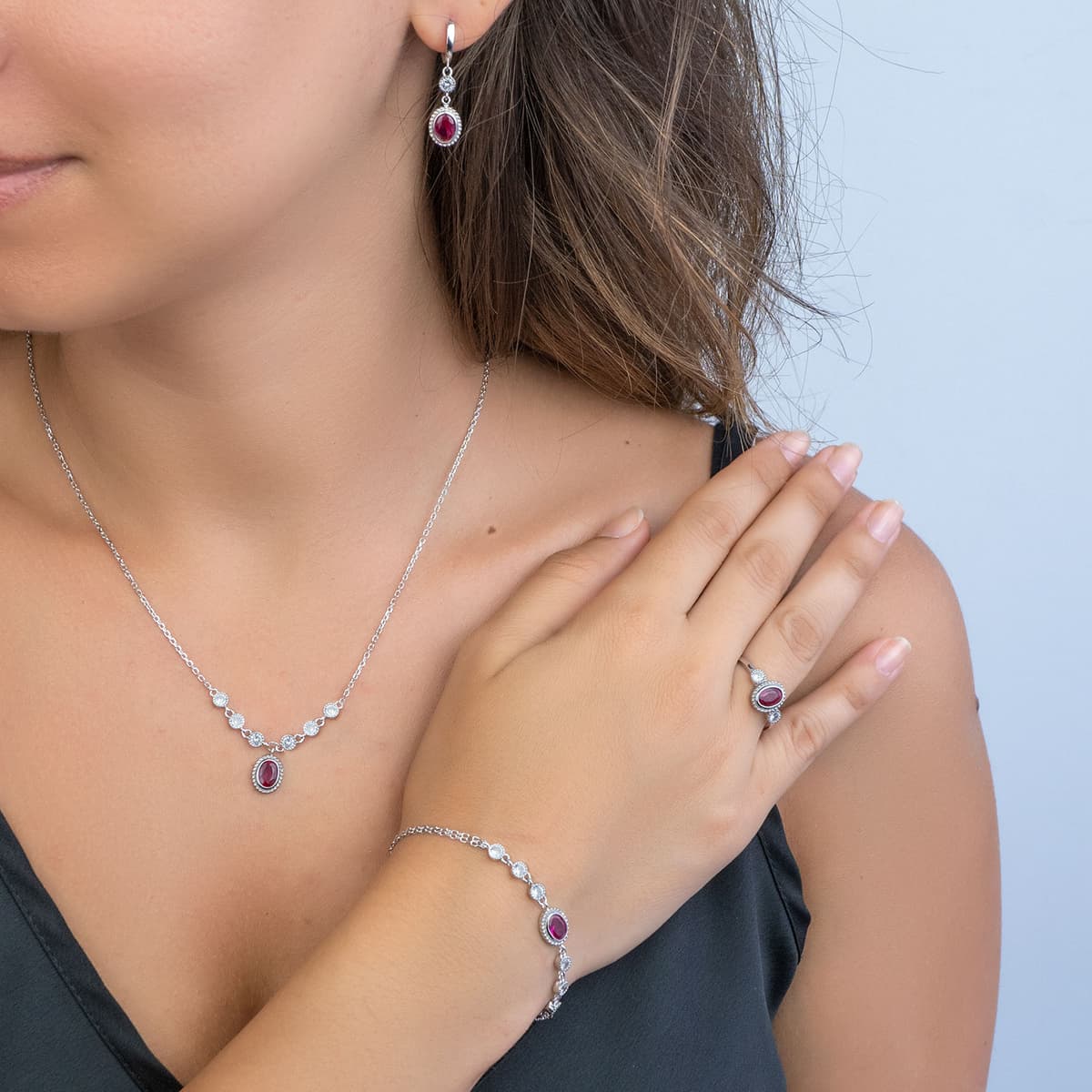 Women's Necklaces Gofas Silver