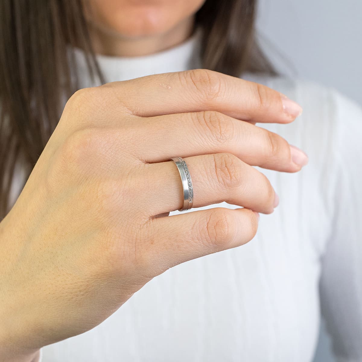 Women's Wedding Bands Gofas Silver