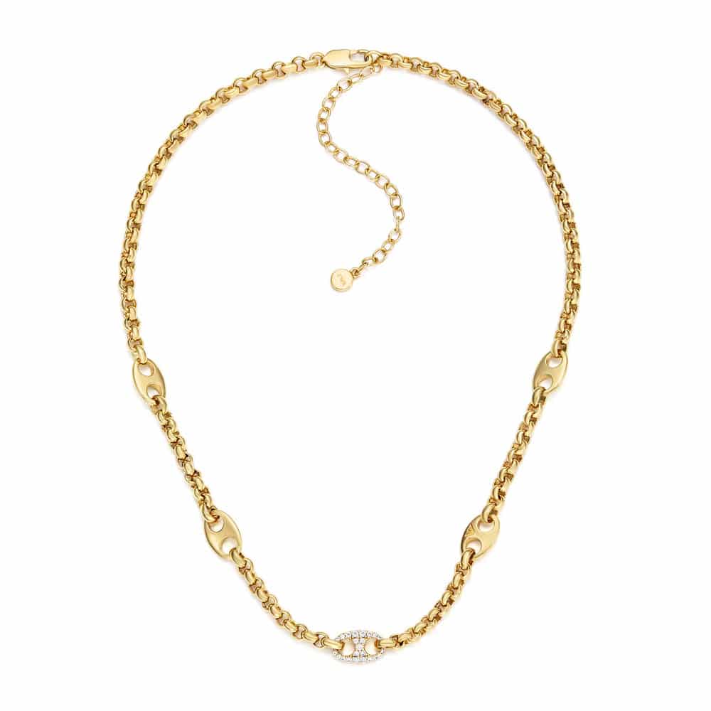 EMPORIO ARMANI Κολιέ από Επιχρυσωμένο Ορείχαλκο EGS3269710