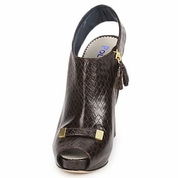 Women's Ankle Boots Pollini Brown