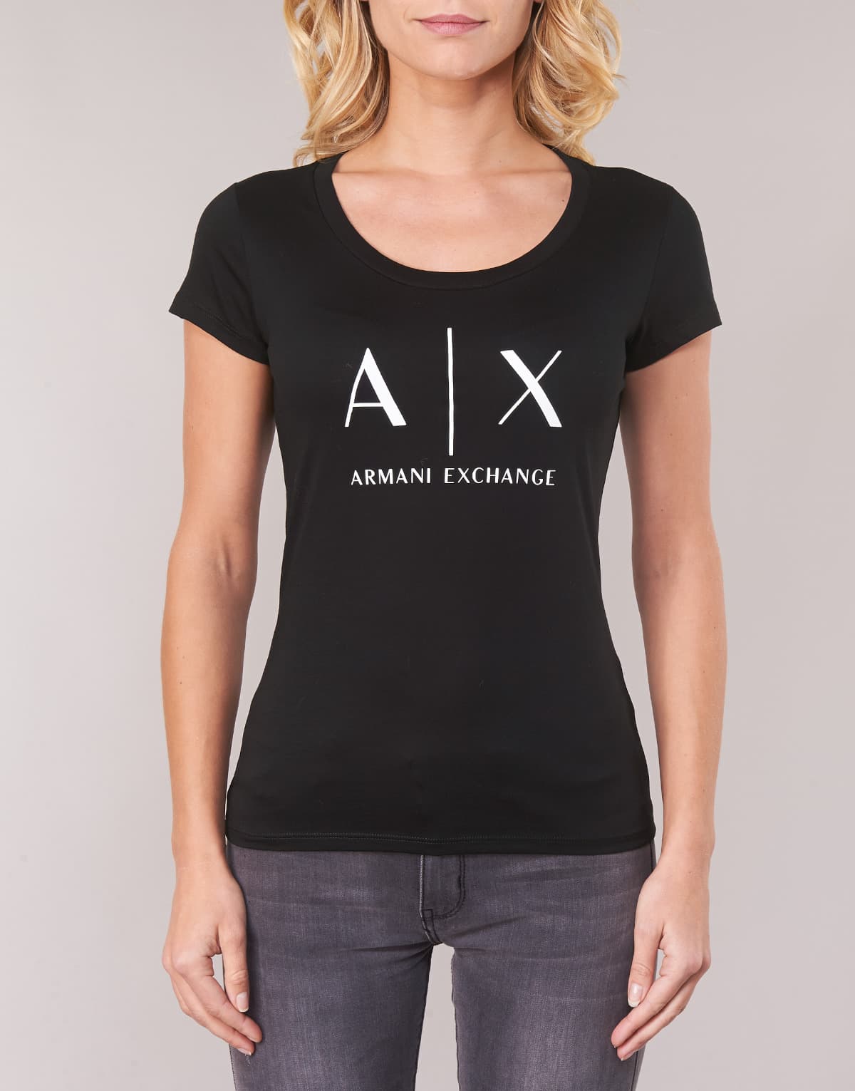 Women's T-Shirts Armani Exchange Black