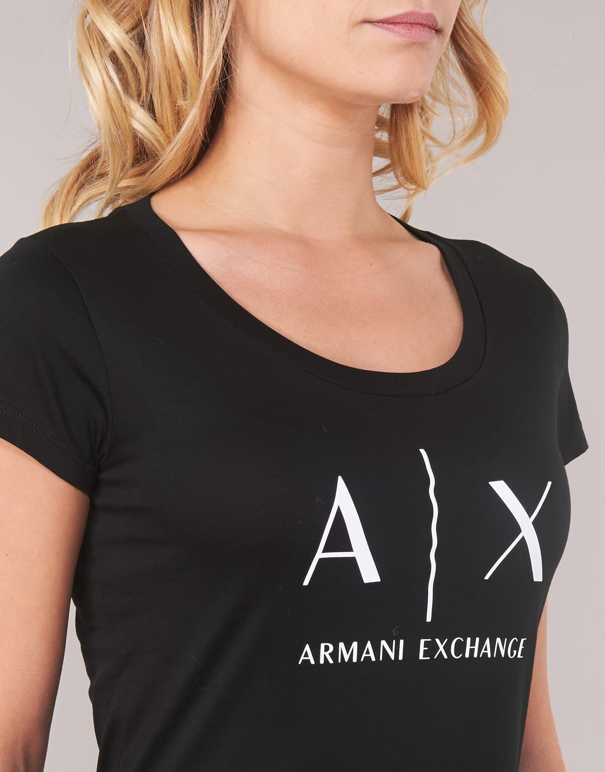Women's T-Shirts Armani Exchange Black