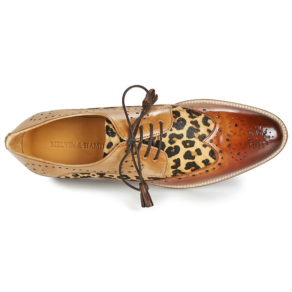 Women's Derby Shoes Melvin & Hamilton Brown