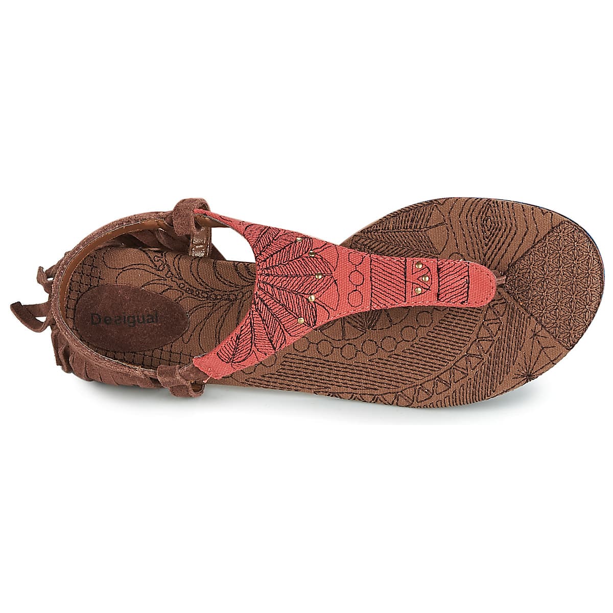 Women's Sandals Desigual Brown
