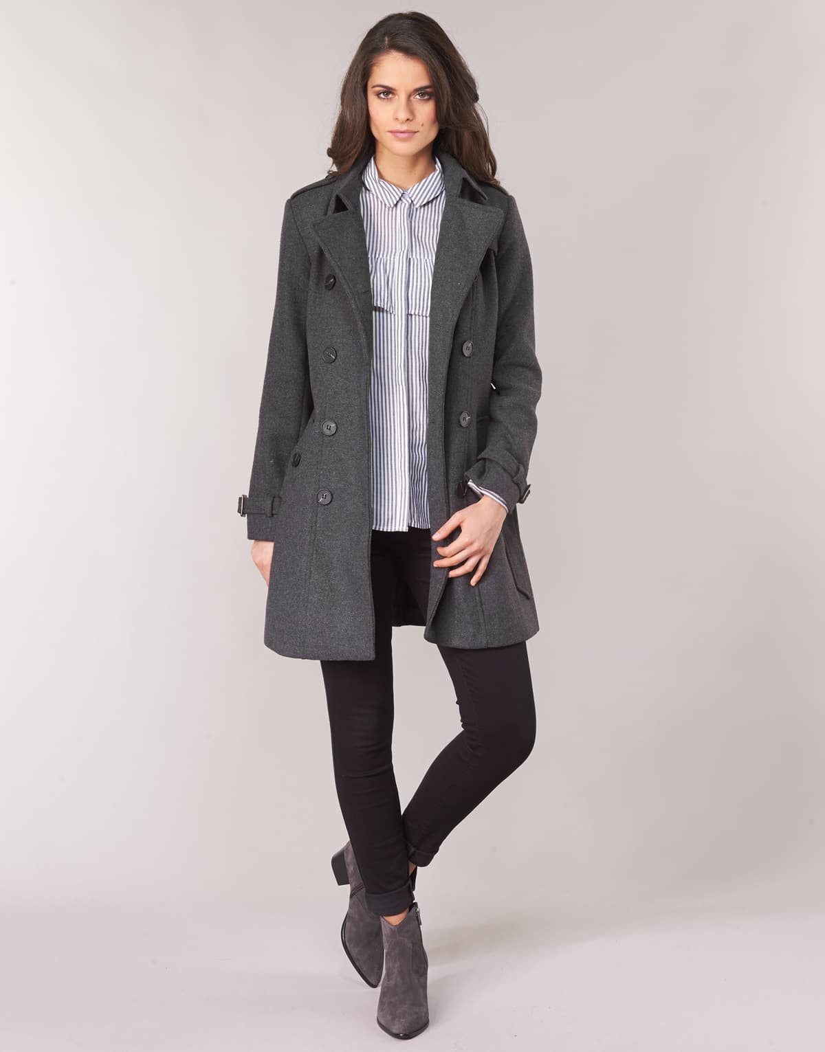Women's Coats Casual Attitude Gray