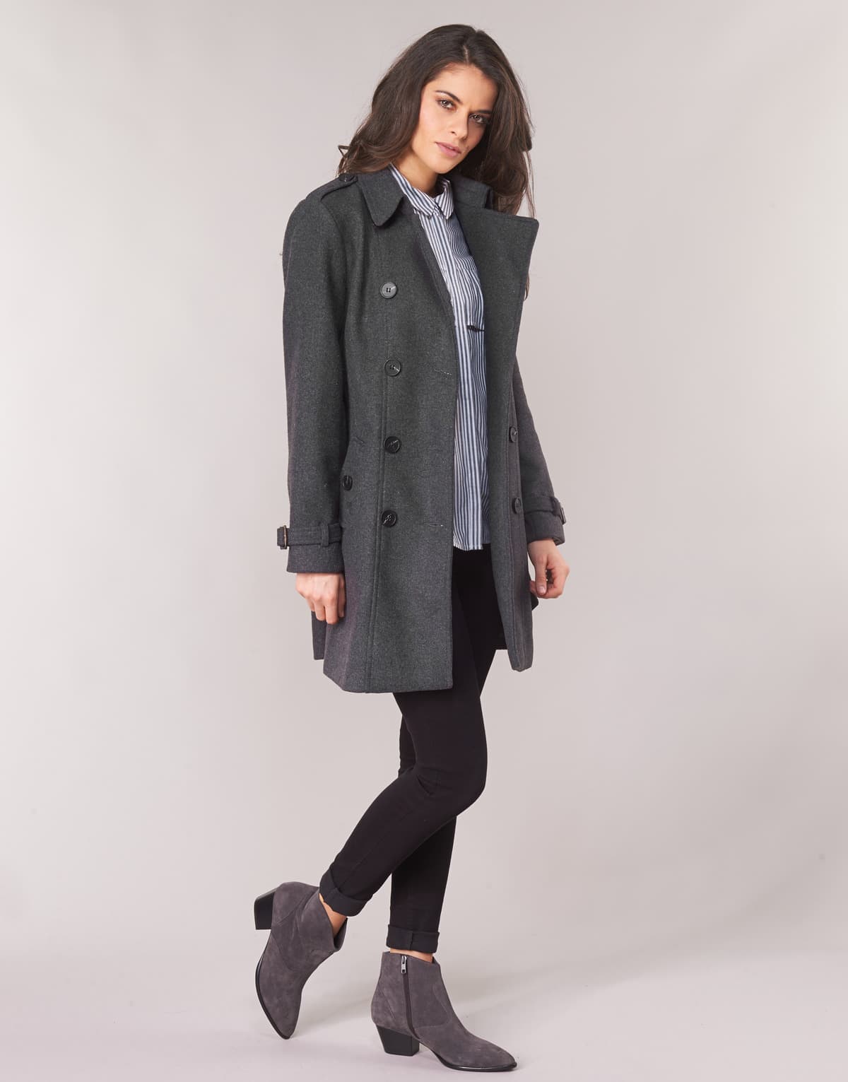 Women's Coats Casual Attitude Gray