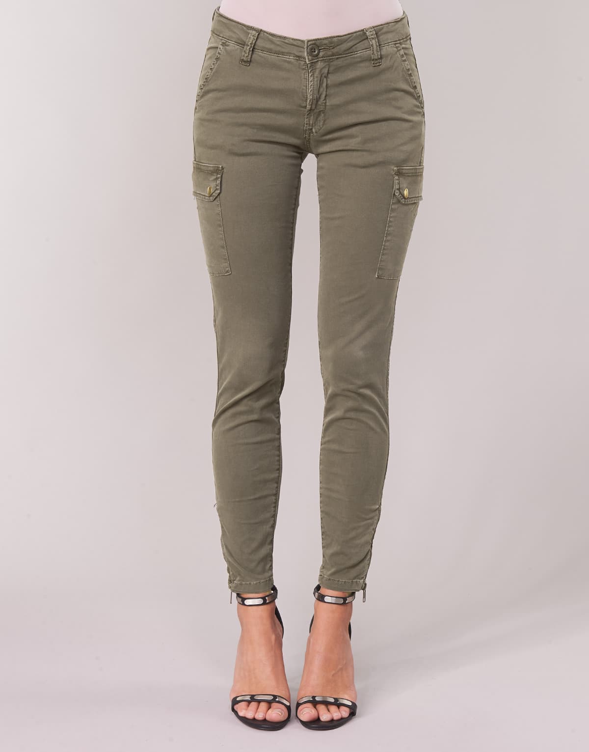 Women's Pants Le Temps des Cerises Khaki