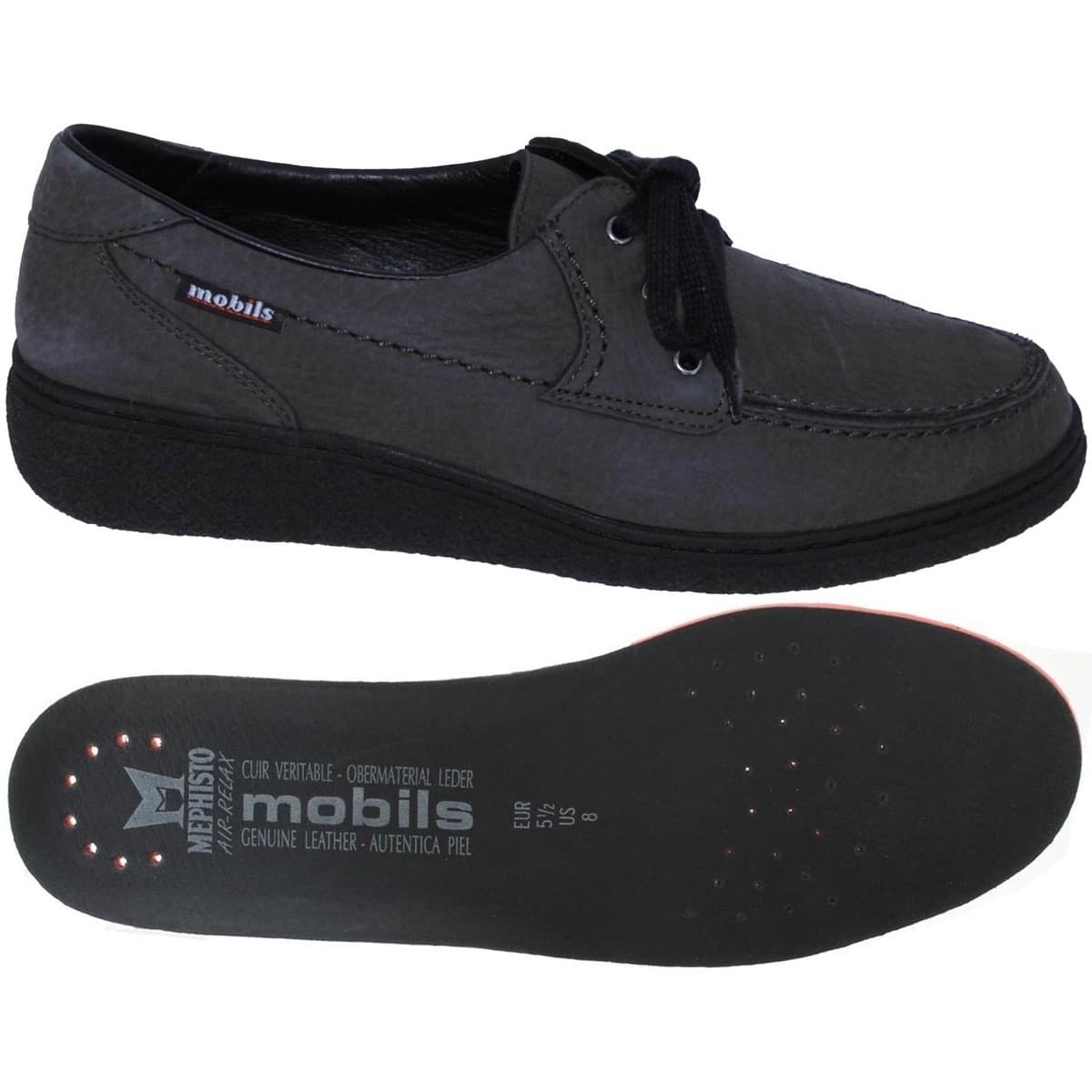 Women's Derby Shoes Mephisto Gray