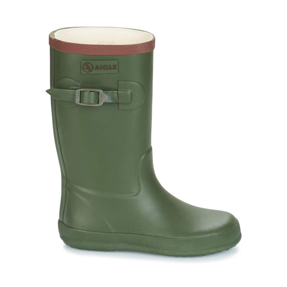Boys' Wellington Boots Aigle Khaki