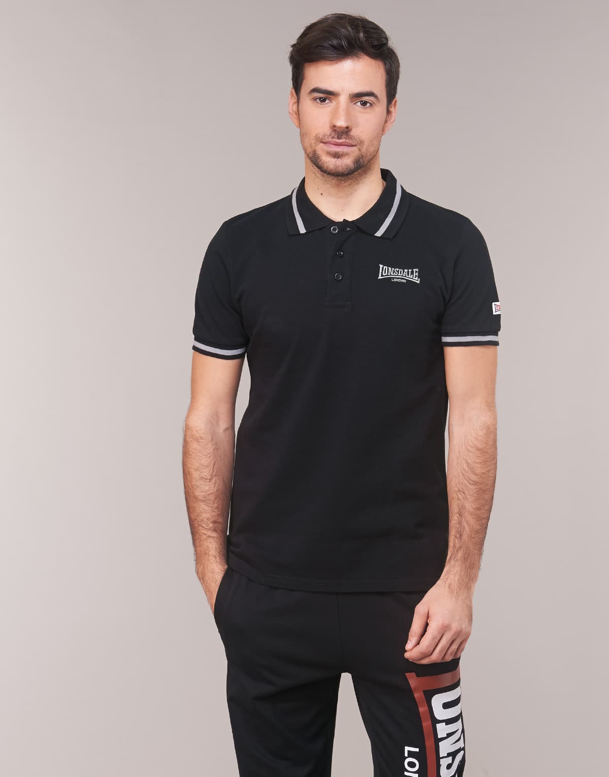 Men's Polo Shirts Lonsdale Black