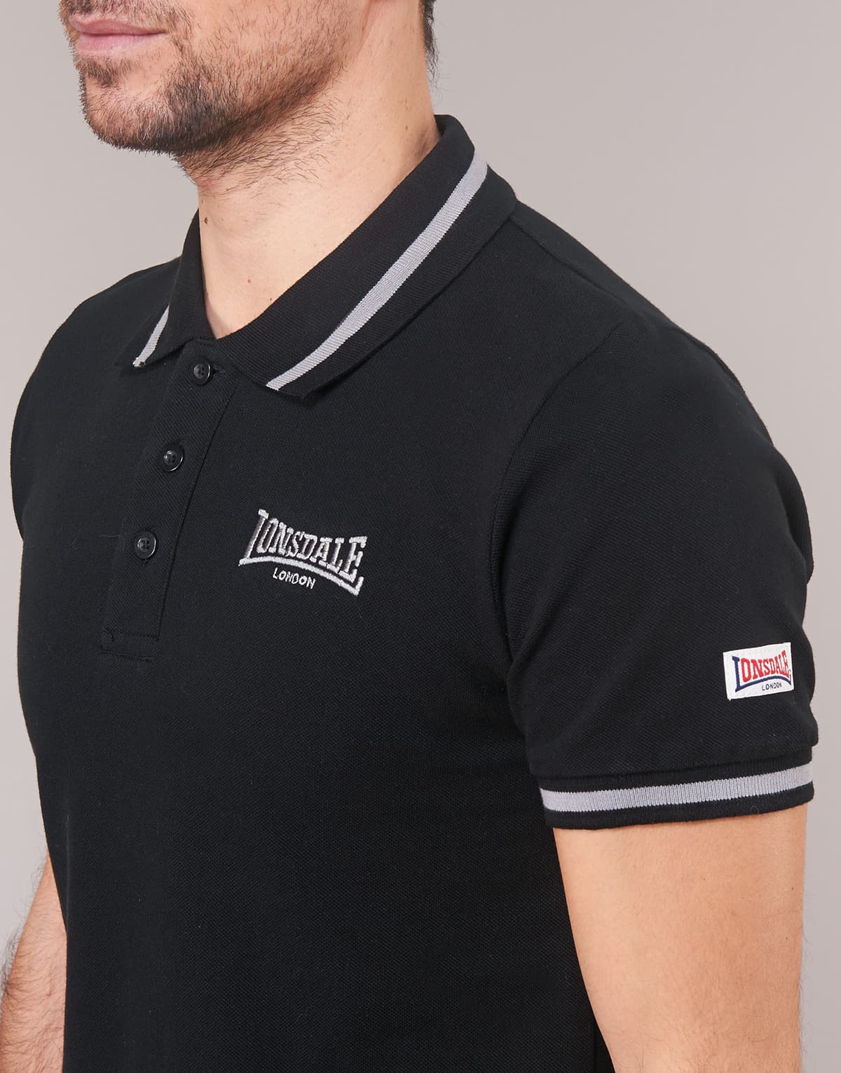 Men's Polo Shirts Lonsdale Black