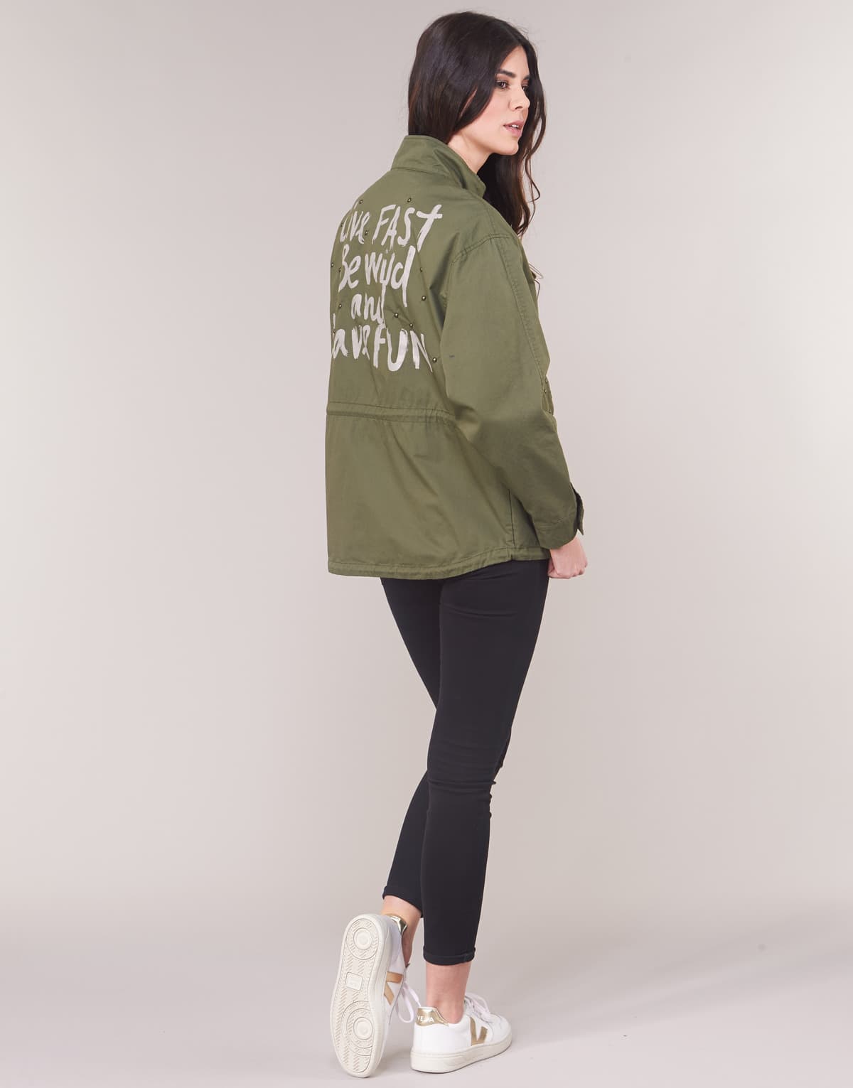 Women's Parkas Only Khaki