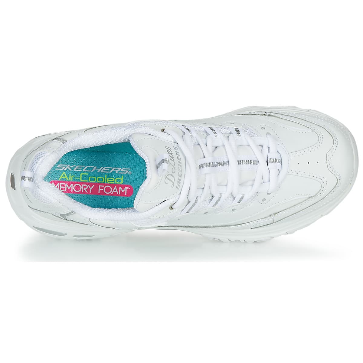 Γυναικεία Ανατομικά Sneakers Skechers D'Lites 11931-WSL Λευκά