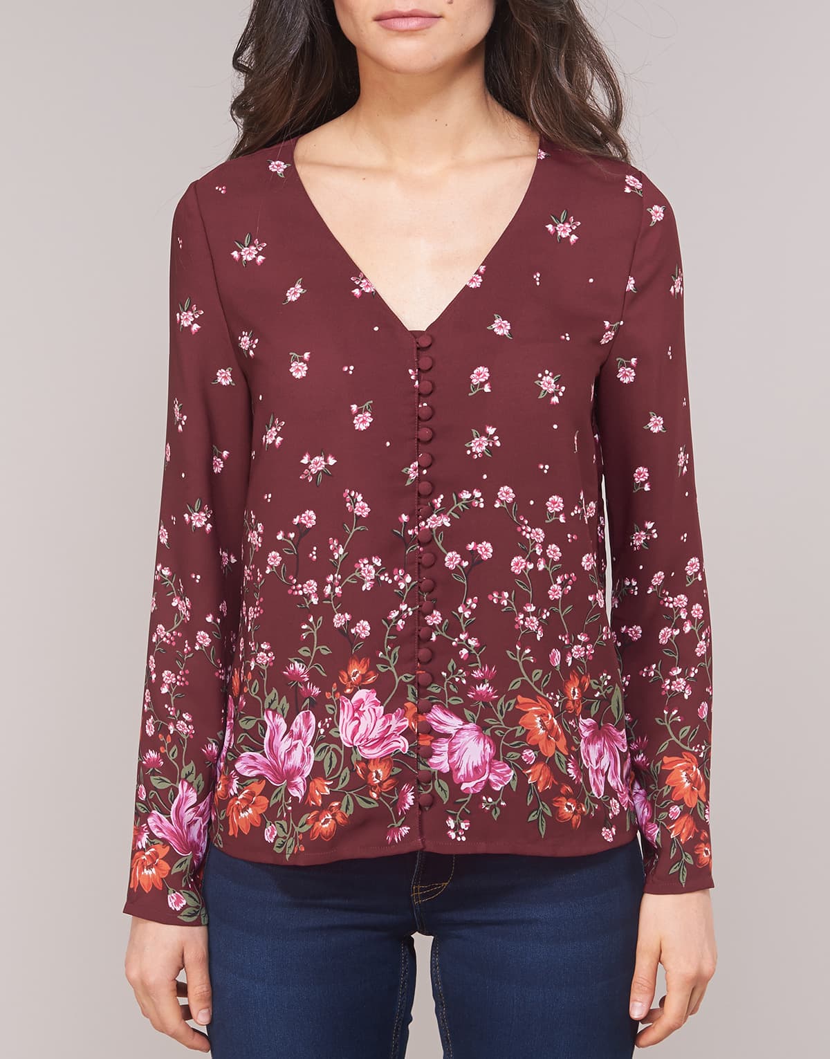 Women's T-Shirts Casual Attitude Bordeaux