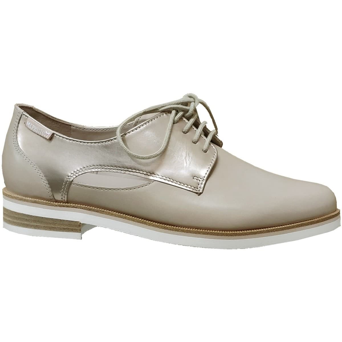 Women's Derby Shoes Mephisto Beige