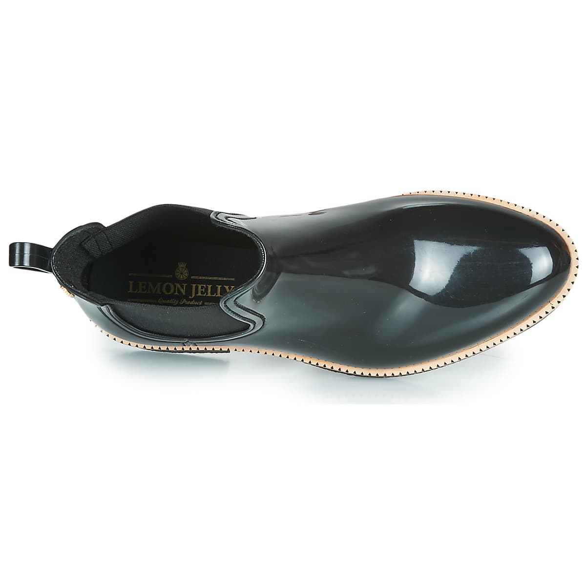 Women's Wellington Boots Lemon Jelly Black